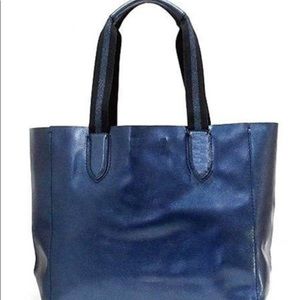 Coach Metallic Blue Derby Tote